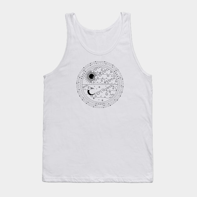 Sun and Moon | Cosmic Wedding Tank Top by CelestialStudio